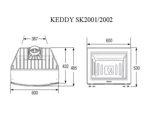 Топка кассета Keddy SK 2000 чертеж
