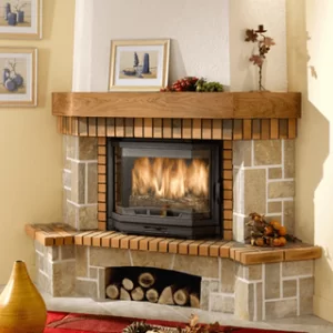 камин дровяной чугунный