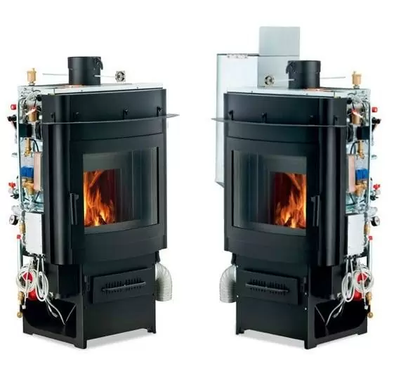 Камин с водяным теплообменником