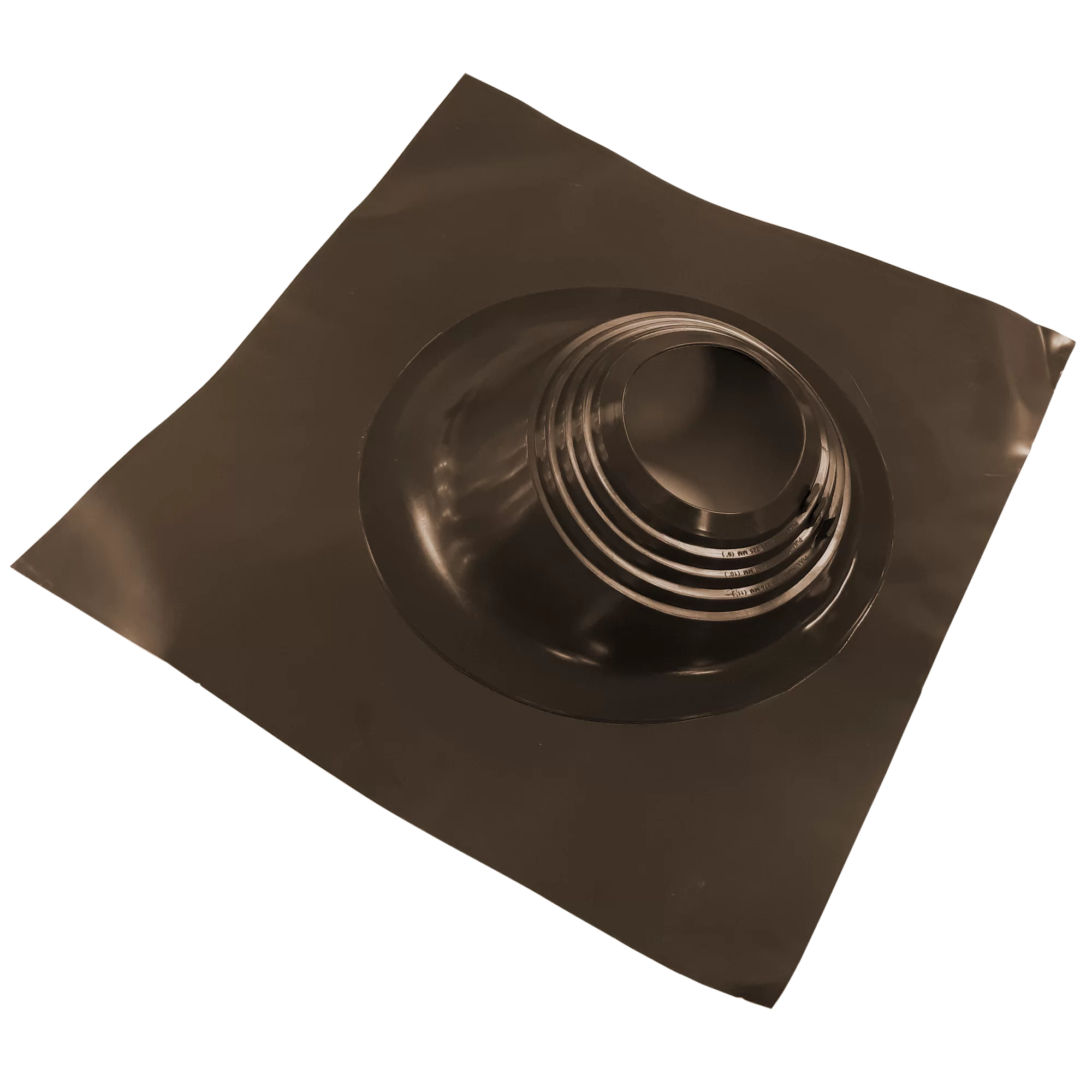 Мастерфлеш 180х280 угловой коричневый для дымохода