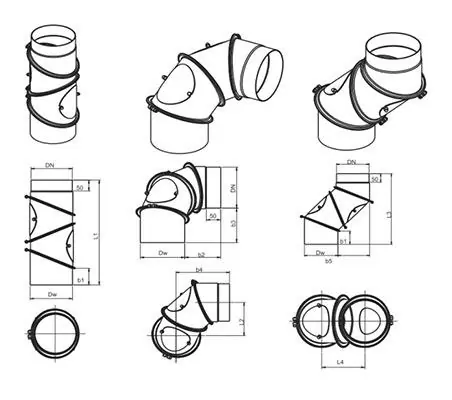 Подключение колена Дарко 4-секц