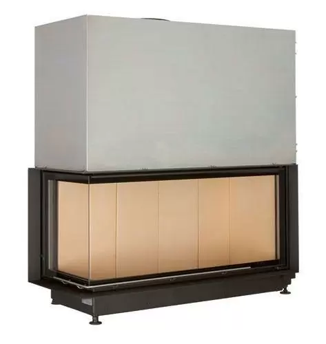 Угловой камин Брюннер с гильотиной