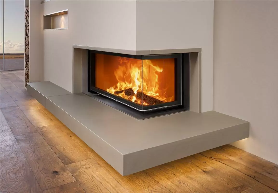 Brunner Architekture Eck-Kamin правый