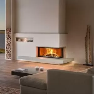 Камин с дровницей Brunner угловой