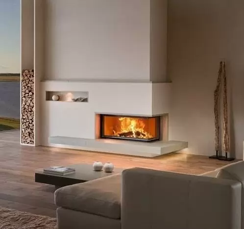 Камин с дровницей Brunner угловой