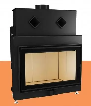 Камин на дровах с шамотом