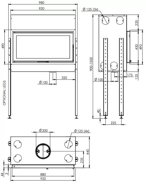 Довре Виста 900С ножки