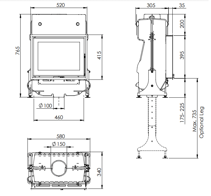 Чертеж Dovre ZEN 100