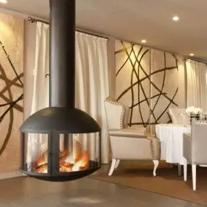 Островной камин — сердце  вашего дома