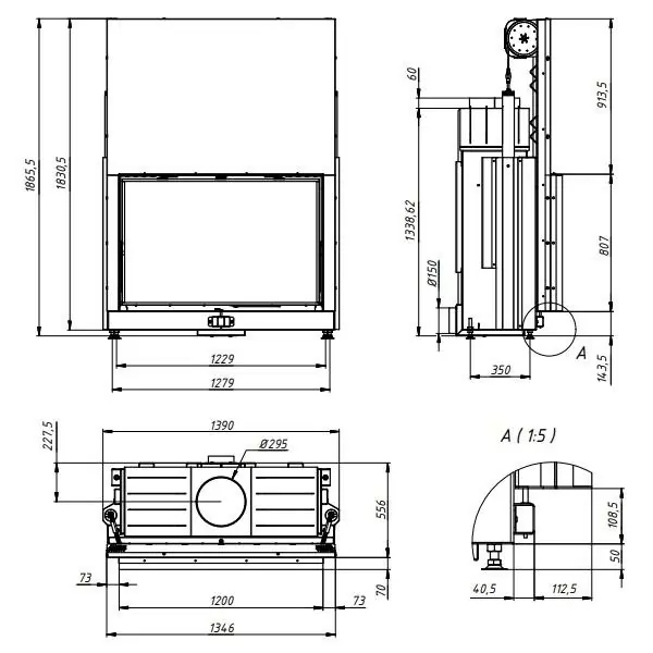 топка120х80 H чертеж
