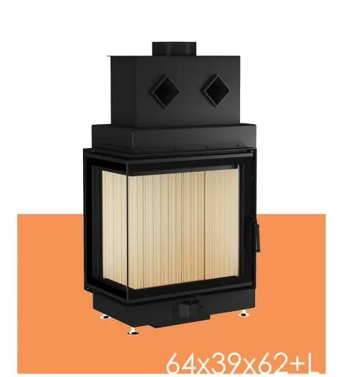 Угловая топка 64х39х62 см