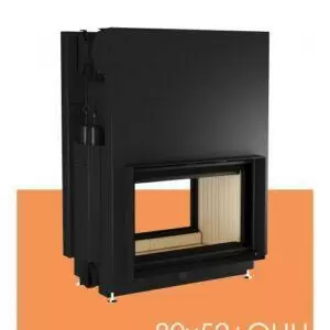 топка сквозная, две гильотины 80х52