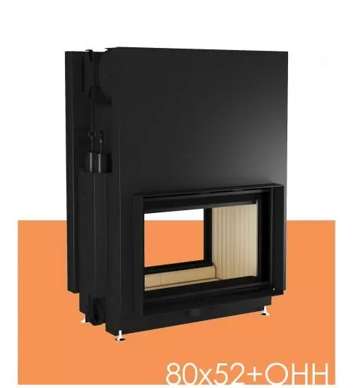 топка сквозная, две гильотины 80х52