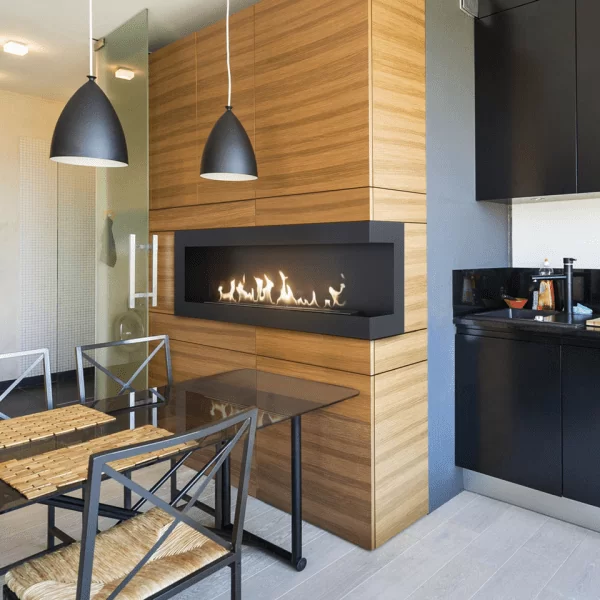 Угловой биокамин Кратки delta 1200