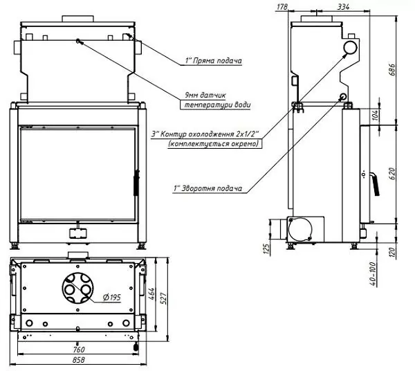 топка 76x62wm чертеж