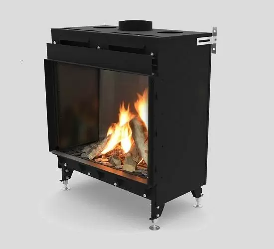 Газовый камин Планика Монро прямое стекло