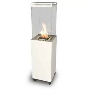 Уличный газовый камин Планика белый