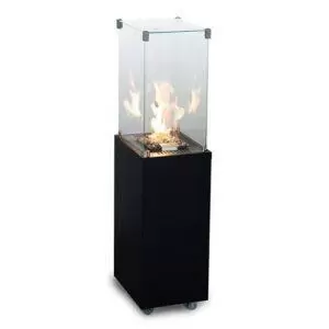 Уличный газовый камин Планика черный