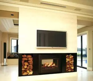 Камин под телевизором