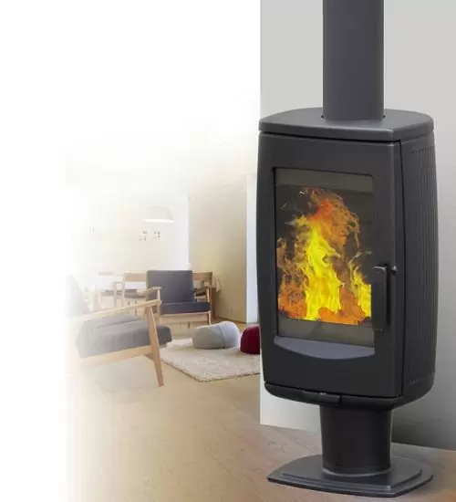 Піч камін Plamen Aria в интерьере