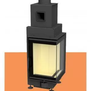 Угловая топка Gavryliv&Sons 36x36x52, правая