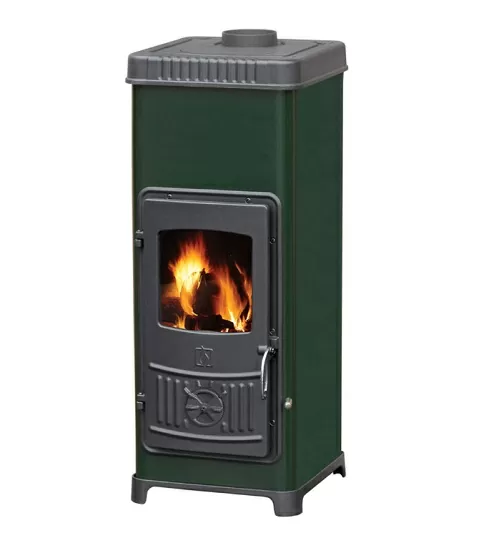 Дровяная печь Plamen Dora 10 N зеленая
