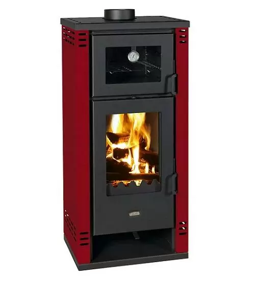 Печь PRITY K2 GT F, 8,1 кВт красная