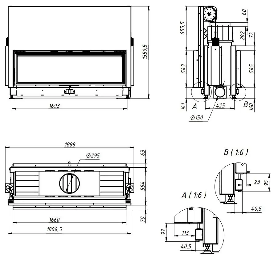 Топка Gavryliv&Sons 166x54 тунельна з гільйотиною параметри