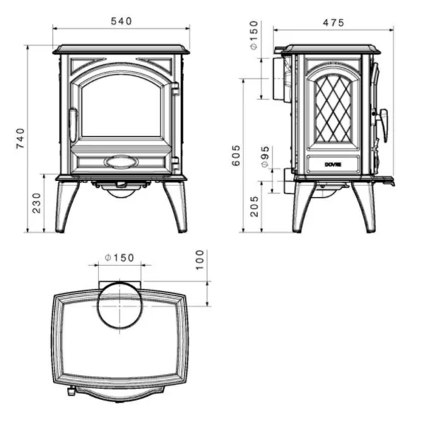 dovre 540-wd чертеж