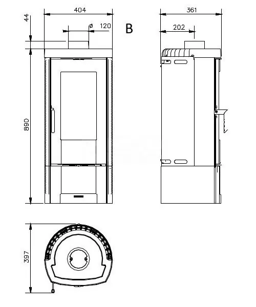 Печь Nordica candy чертеж