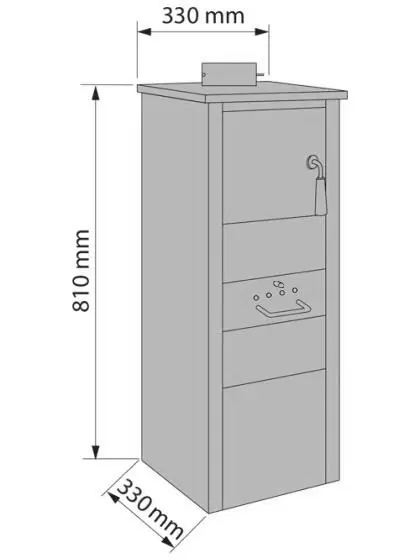 Буржуйка TERMOKLASIK чертеж