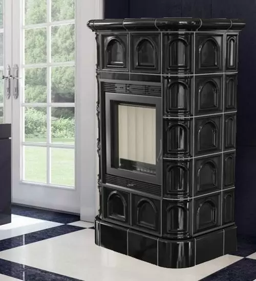 Кафельная печь Kratki Blanka 8 черная