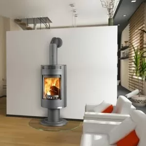 Печь Thorma ANDORRA Exclusive grey в интерьере