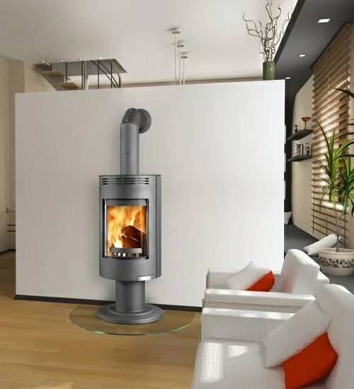 Печь Thorma ANDORRA Exclusive grey в интерьере