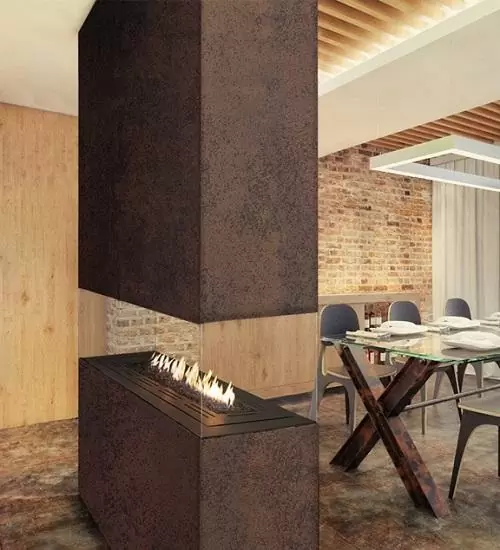 Газовый камин в квартиру 